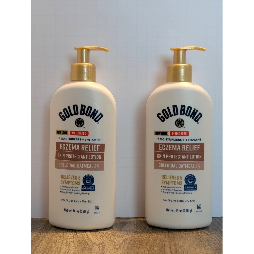 Gold Bond Medicated Eczema Relief Skin Protectant Lotion 14 oz 2 Pack